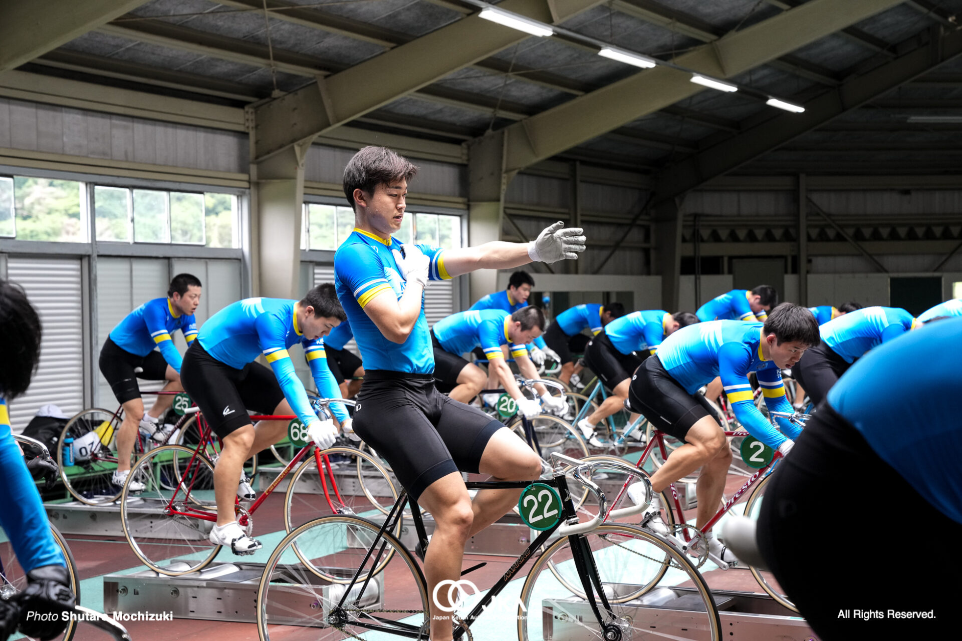 中村嶺央, 第1回記録会, 日本競輪選手養成所（JIK）, 第129・130回生