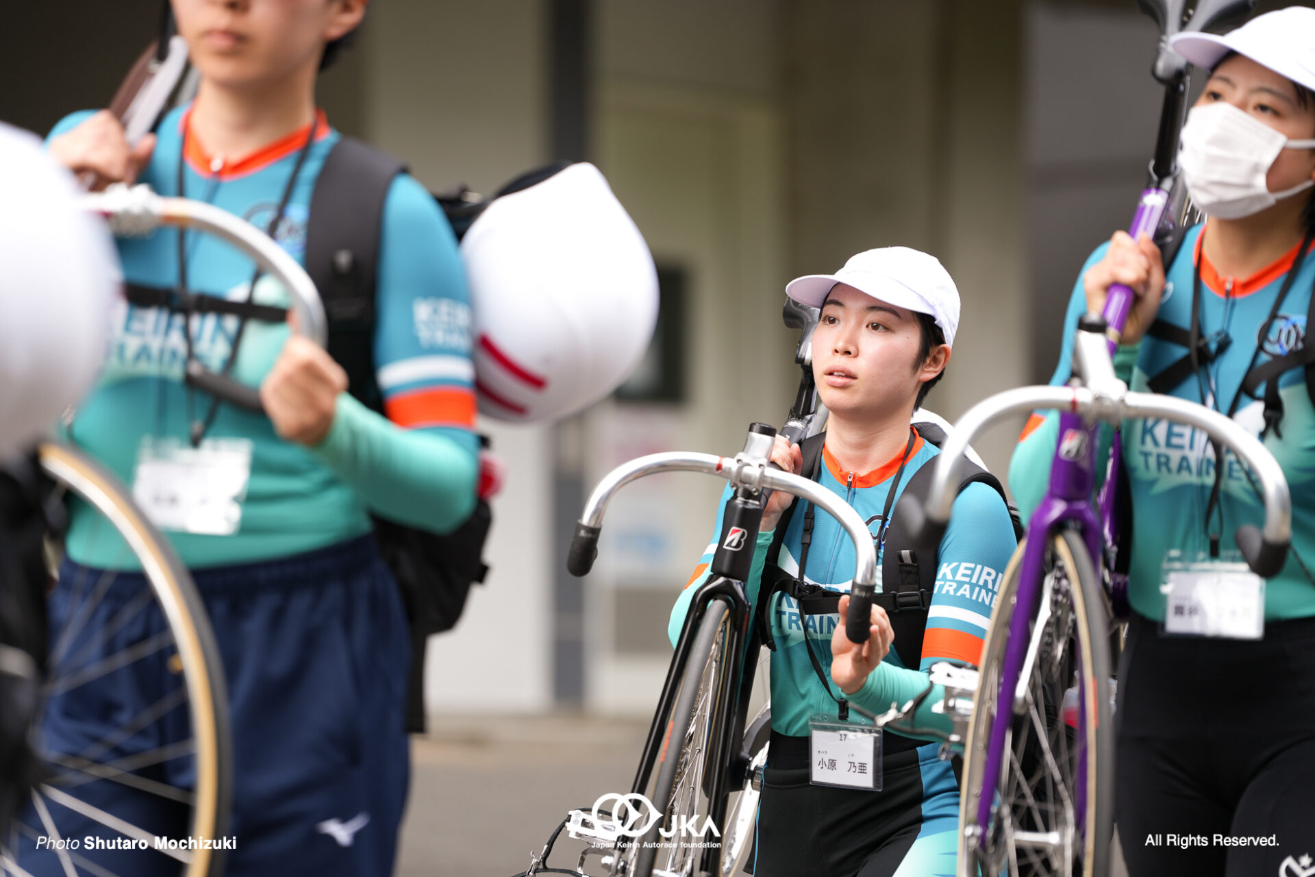 小原乃亜, 第1回記録会, 日本競輪選手養成所（JIK）, 第129・130回生