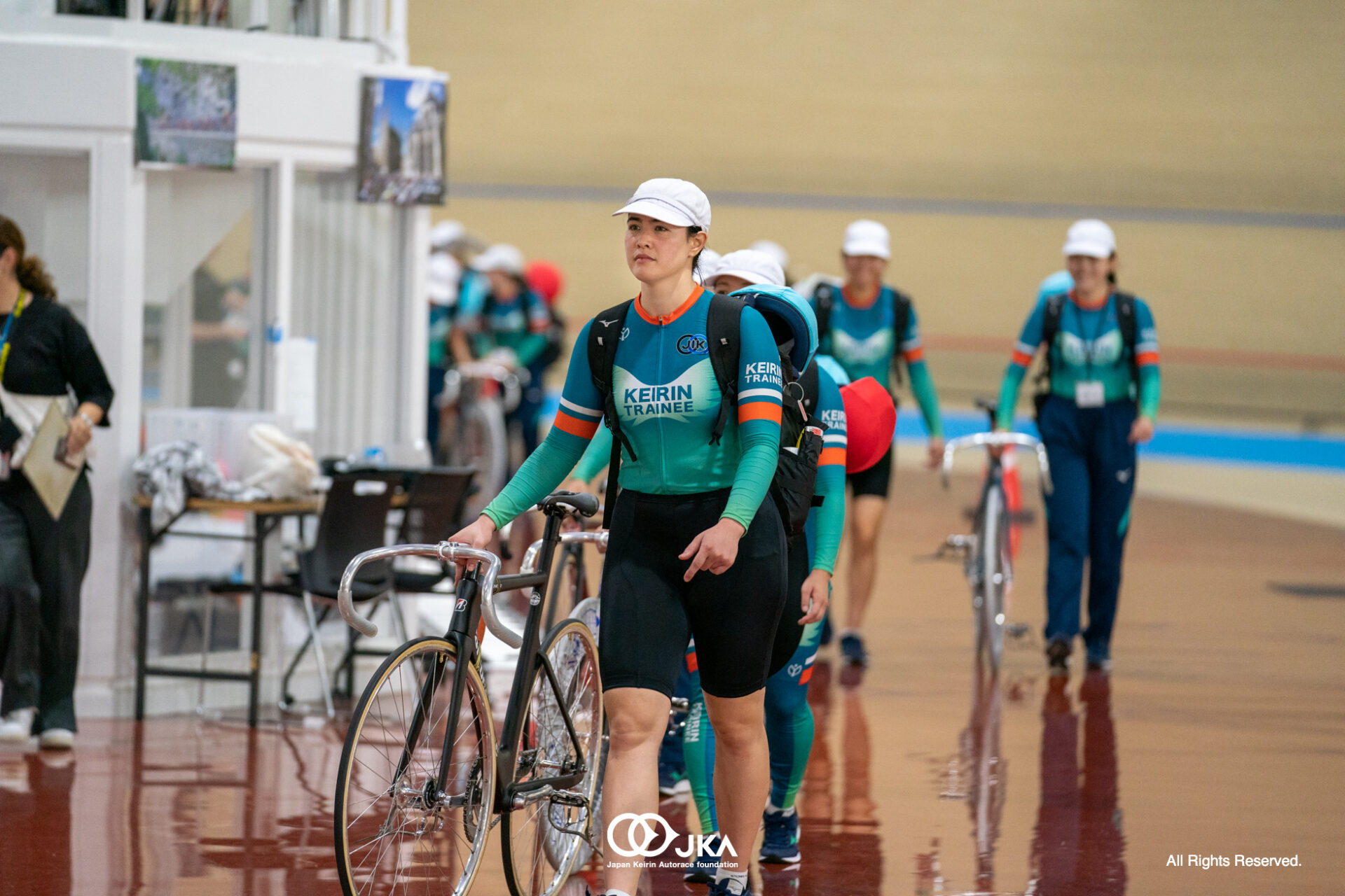 カラギアニス紗世子アントワネット, 第2回記録会, JKA250, 日本競輪選手養成所（JIK）, 第129・130回生